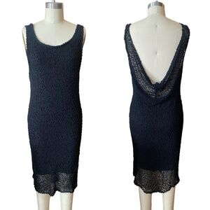 Rag and Bone Black Low Back Knee length dress SZ S